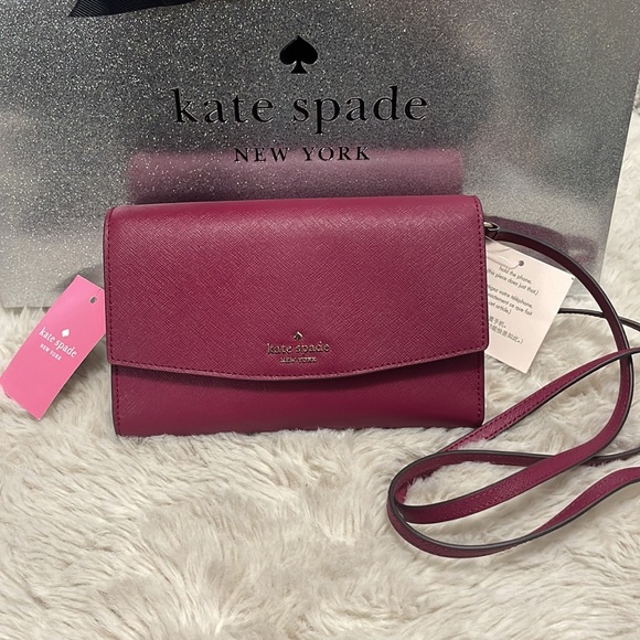 ✨ Kate Spade ,Laurel Way Winni ,Color is Cranberry ,Crossbody ✨ - Picture 2 of 12